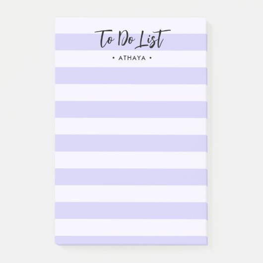 Moderne lavendel gestreept, om post-it notities te post-it® notes (Voorkant)