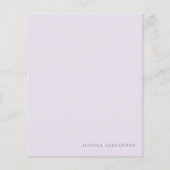 Moderne Lavendel & Grijs Persoonlijk Briefpapier (Voorkant)