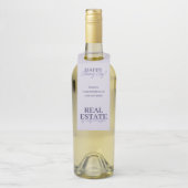 Moderne Lavendel Kleurige Sluitingsdag Makelaar Flessenhanger (Op fles)