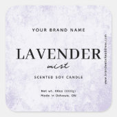 Moderne Lavendel Landelijke Label (Voorkant)