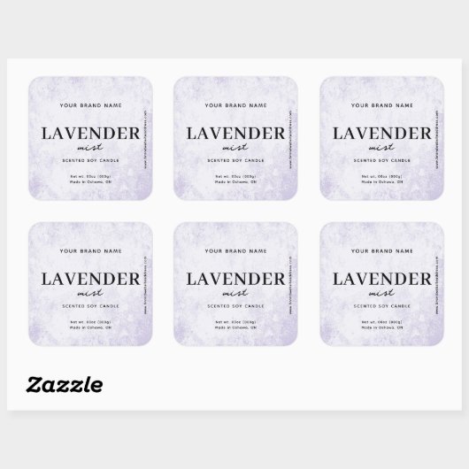 Moderne Lavendel Landelijke Label (Vel)