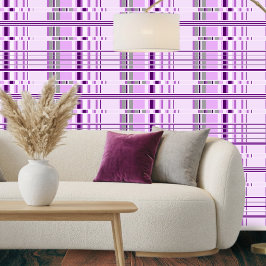 Moderne lavendel paarse geometrische patroon behang