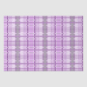 Moderne Lavendel Patroon Stripes Weefsel Papier (Voorkant)