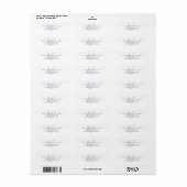 Moderne Lavendel Schrift Monogram Etiket (Full Sheet)