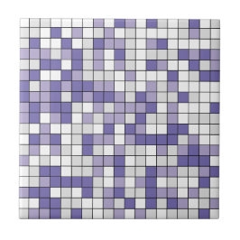 Moderne lavendel van Periwinkle Geometrische keram Tegeltje