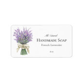 Moderne Lavendel Zeep Bar Zakelijk Product Label (Voorkant)