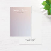 Moderne lavender Gradient Earning Display Card Visitekaartje (Bureau)