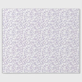 Moderne lavender Paars Leopard Animal Print Cadeaupapier (Vlak)