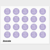 Moderne lavender sparen de Sticker van de Datum (Vel)