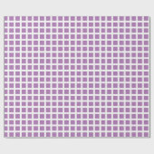 Moderne lavender white plaid grid, gevarieerd patr cadeaupapier (Vlak)