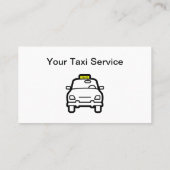 Moderne lay-out taxi visitekaartje (Achterkant)