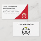 Moderne lay-out taxi visitekaartje (Voorkant / Achterkant)