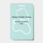 Moderne lay-out voor medische professionals badge (Achterkant)