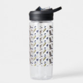 Moderne Leaf Pattern Party Supplies Waterfles (Links)