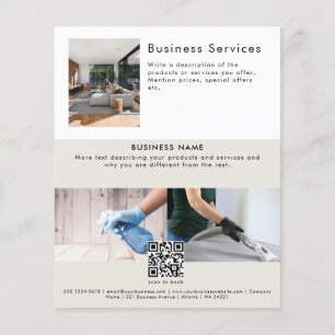 Moderne Leaflet Huishoudelijke Schoonmaakdienst Flyer