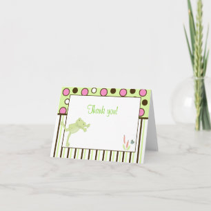 Moderne Leap Frog Trendy Note Kaart