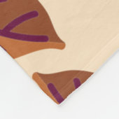 Moderne LEAVES BEIGE Fleece Deken (Hoek)