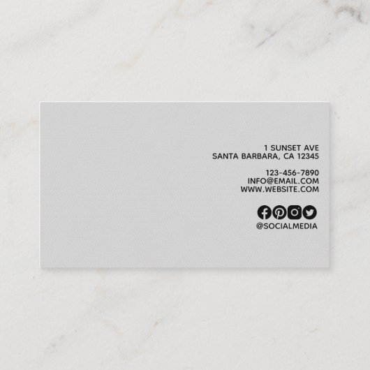 Moderne lederen gladde lederen textuur visitekaartje (Achterkant)