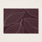 Moderne lederen patroonproductzorg Hartelijk dank  Visitekaartje (Achterkant)