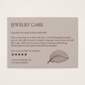 Moderne lederen patroonproductzorg Hartelijk dank  Visitekaartje (Voorkant)