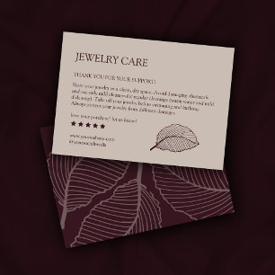 Moderne lederen patroonproductzorg Hartelijk dank Visitekaartje