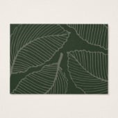 Moderne lederen patroonproductzorg Hartelijk dank  Visitekaartje (Achterkant)