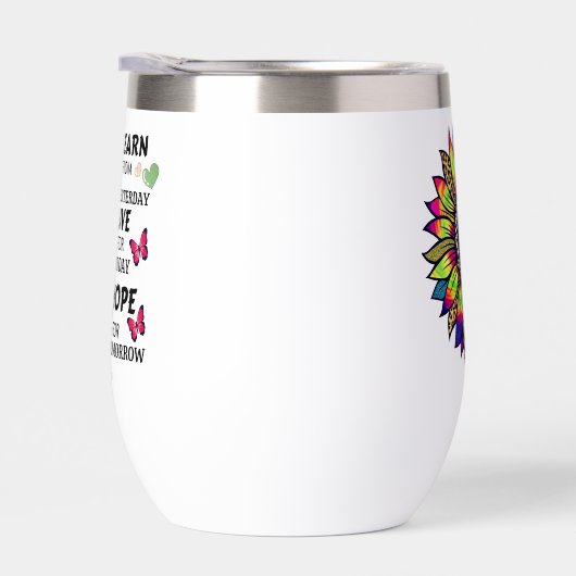 Moderne Leer Van Gisteren Quotes Zonnebloem Naam (Rechts)