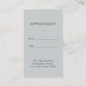 Moderne leerlingenbenoeming afsprakenkaartje (Achterkant)