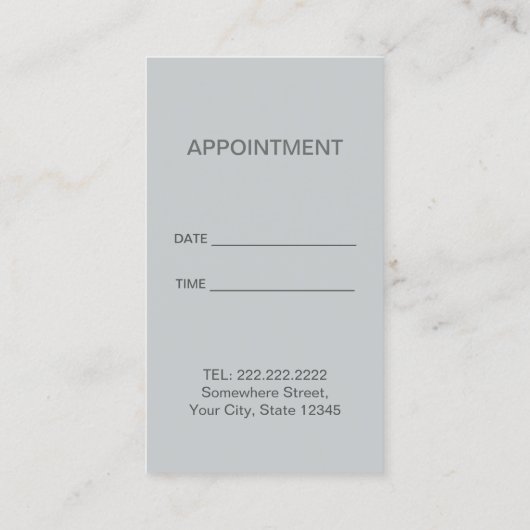 Moderne leerlingenbenoeming afsprakenkaartje (Achterkant)