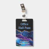 Moderne leerlingenzaal pas Badge (Back with Clip)