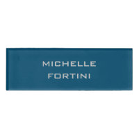 Moderne leesbare naam Plain Ocean Blue