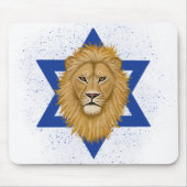 Moderne Leeuw van Juda. Ster of David Muismat (Voorkant)