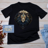 Moderne Leeuw Zodiac Symbool Zonneteken Leo Womens T-shirt