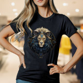 Moderne Leeuw Zodiac Symbool Zonneteken Leo Womens T-shirt