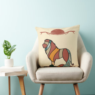 Moderne Leeuwen Wildlife Sierkunst Kussen