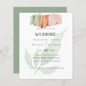 Moderne LEF Waterverf WEDDING (Voorkant / Achterkant)