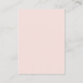 Moderne legance Blush QR Code RSVP Informatiekaartje (Achterkant)