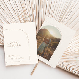 Moderne legant Arch Photo Save the Date