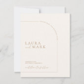 Moderne legant Arch Photo Save the Date (Voorkant)