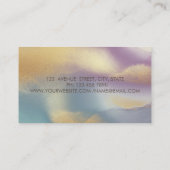 Moderne legant, gouden cirkels Lotus Colorful Visitekaartje (Achterkant)