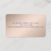 Moderne legant, Makeup-artiest, schijven Visitekaartje (Achterkant)