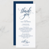 Moderne legant, marineplaats Hartelijk dank! Programmakaart (Voorkant / Achterkant)