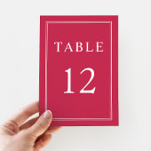 Moderne legante formele magenta bruiloft kaart