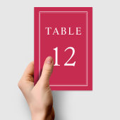 Moderne legante formele magenta bruiloft kaart