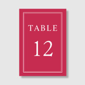 Moderne legante formele magenta bruiloft kaart