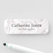 Moderne legante gelaagde kunst schilderen naamplaatje (In situ)