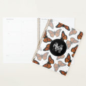 Moderne legante monoarch Butterfly-monogrammen Planner (Display)