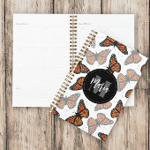 Moderne legante monoarch Butterfly-monogrammen Planner