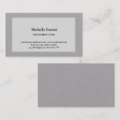 Moderne legante platte eenvoudige minimalistische  visitekaartje (Voorkant / Achterkant)