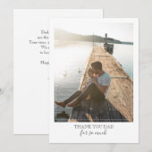 Moderne legante Vaderdag kaart (Voorkant / Achterkant)